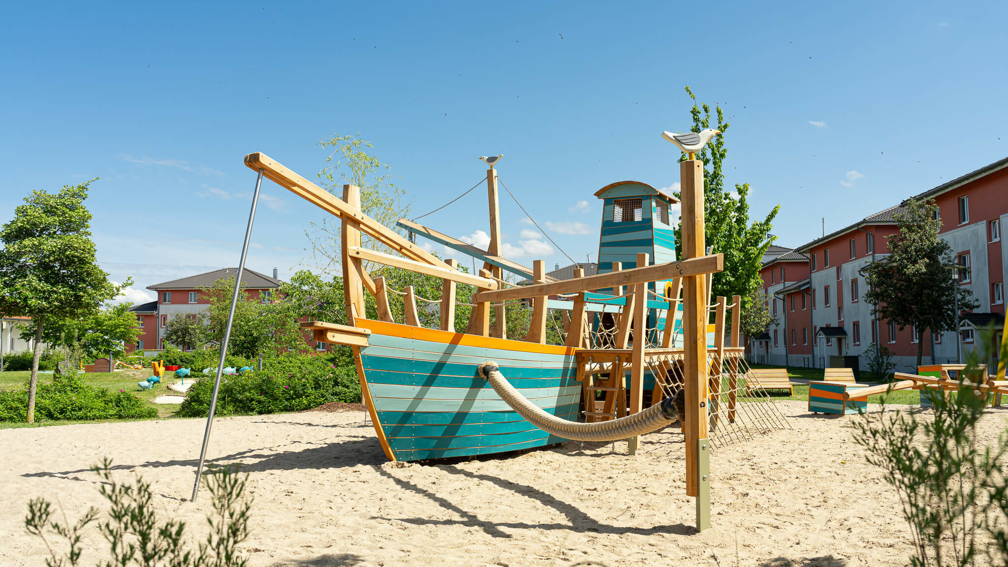 Spielplatz Schiff